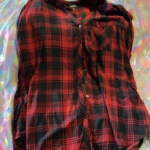 Plaid Torrid Sleeveless Blouse